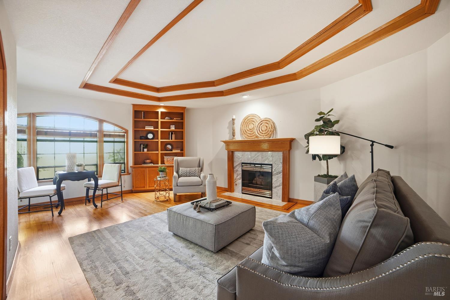 4818 Kieran Court Santa Rosa, CA 95405 - Photo 6 of 51 a living room with furniture and a fireplace