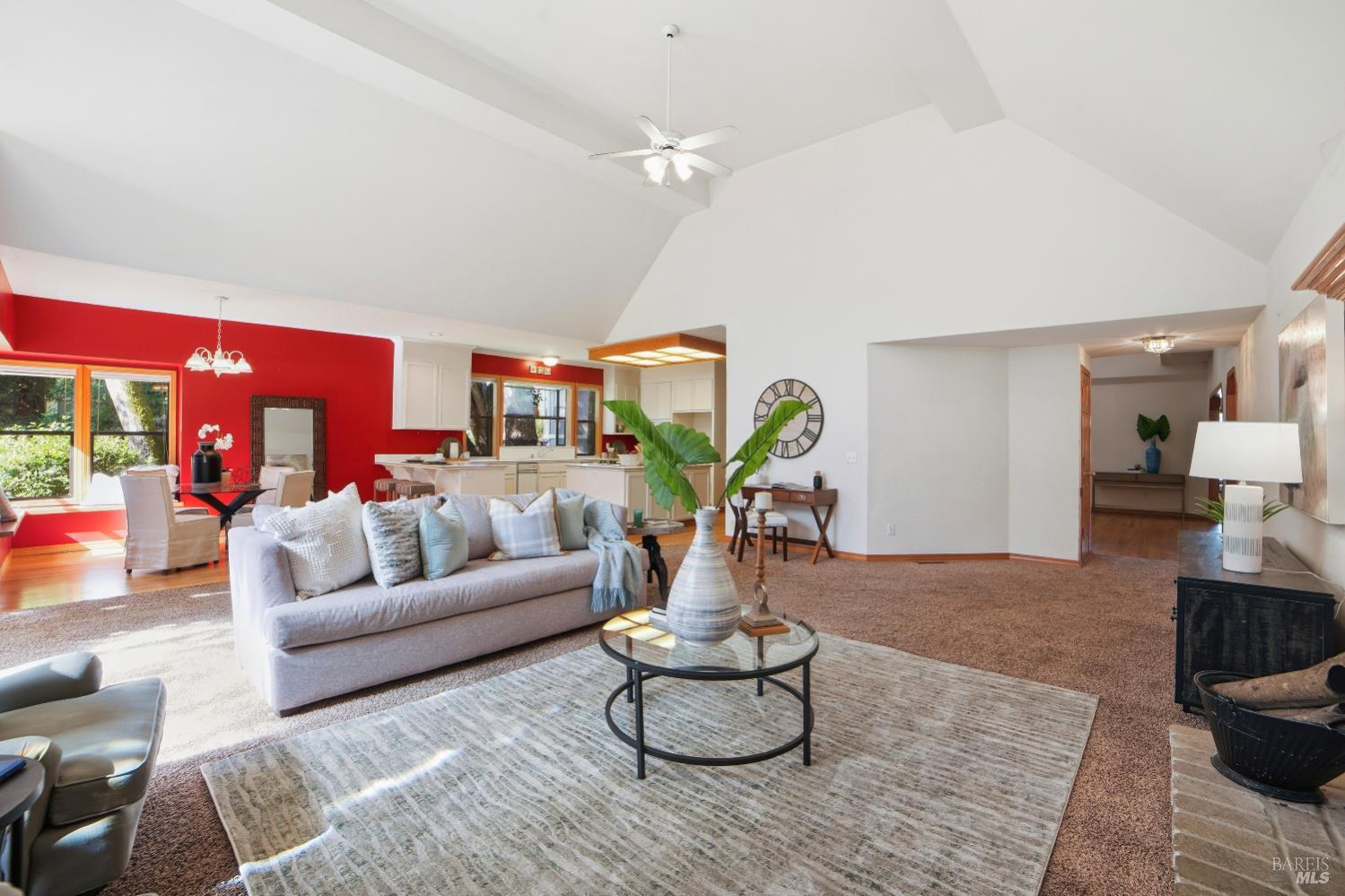 4818 Kieran Court Santa Rosa, CA 95405 - Photo 10 of 51 a living room with furniture and a potted plant