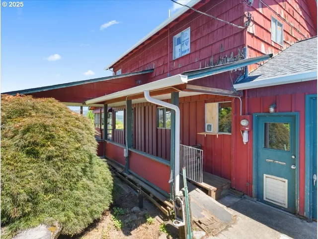 a view of a house with a porch