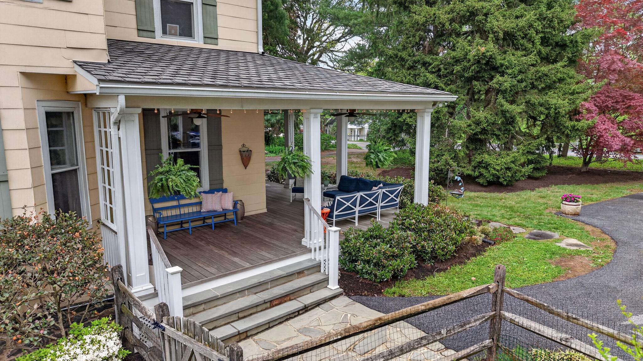 605 West Joppa Road Towson, MD 21204 - Photo 12 of 98 Porch with Ipe wood flooring and ceiling fans.