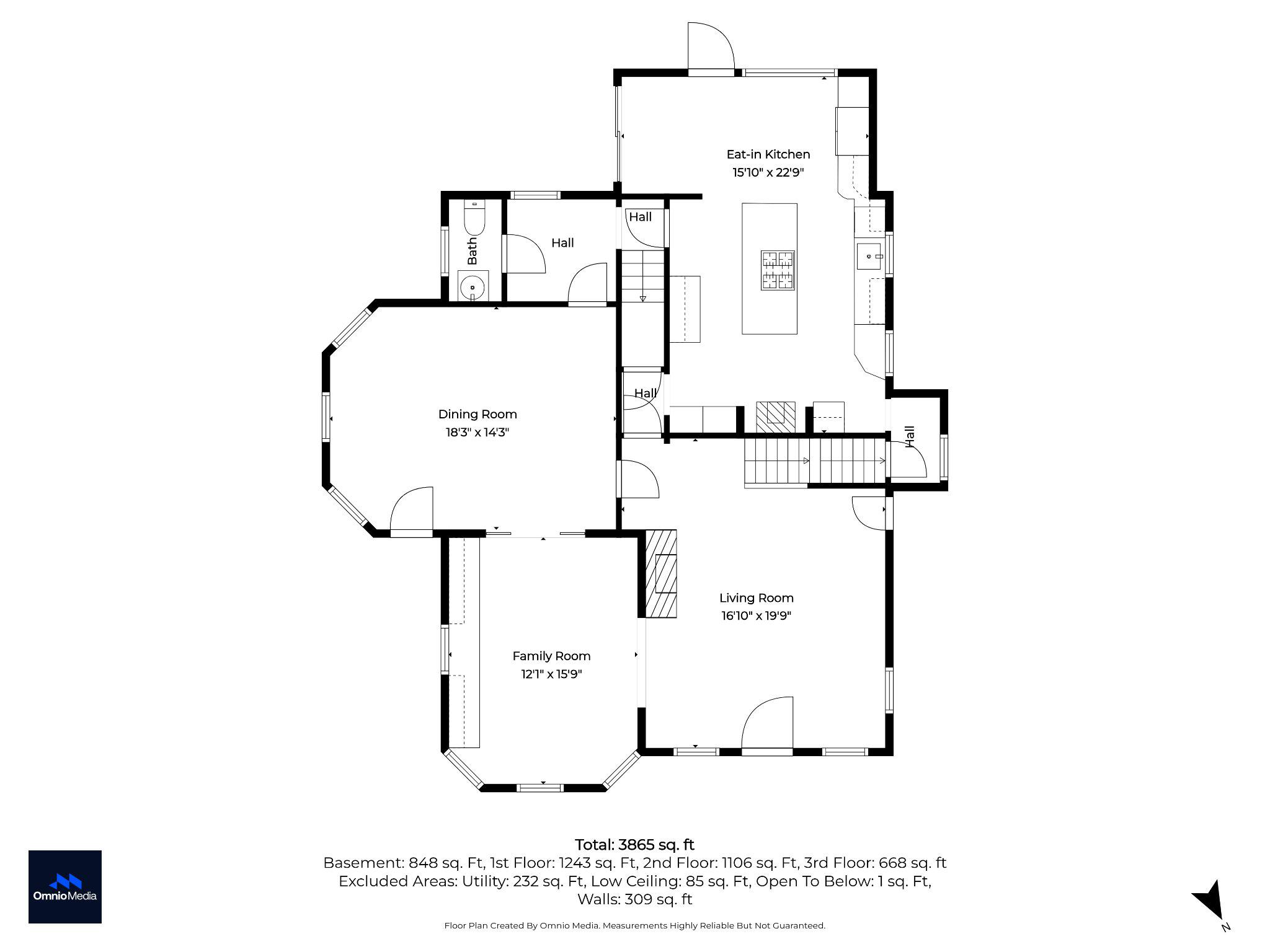 605 West Joppa Road Towson, MD 21204 - Photo 94 of 98 Main level floor plan