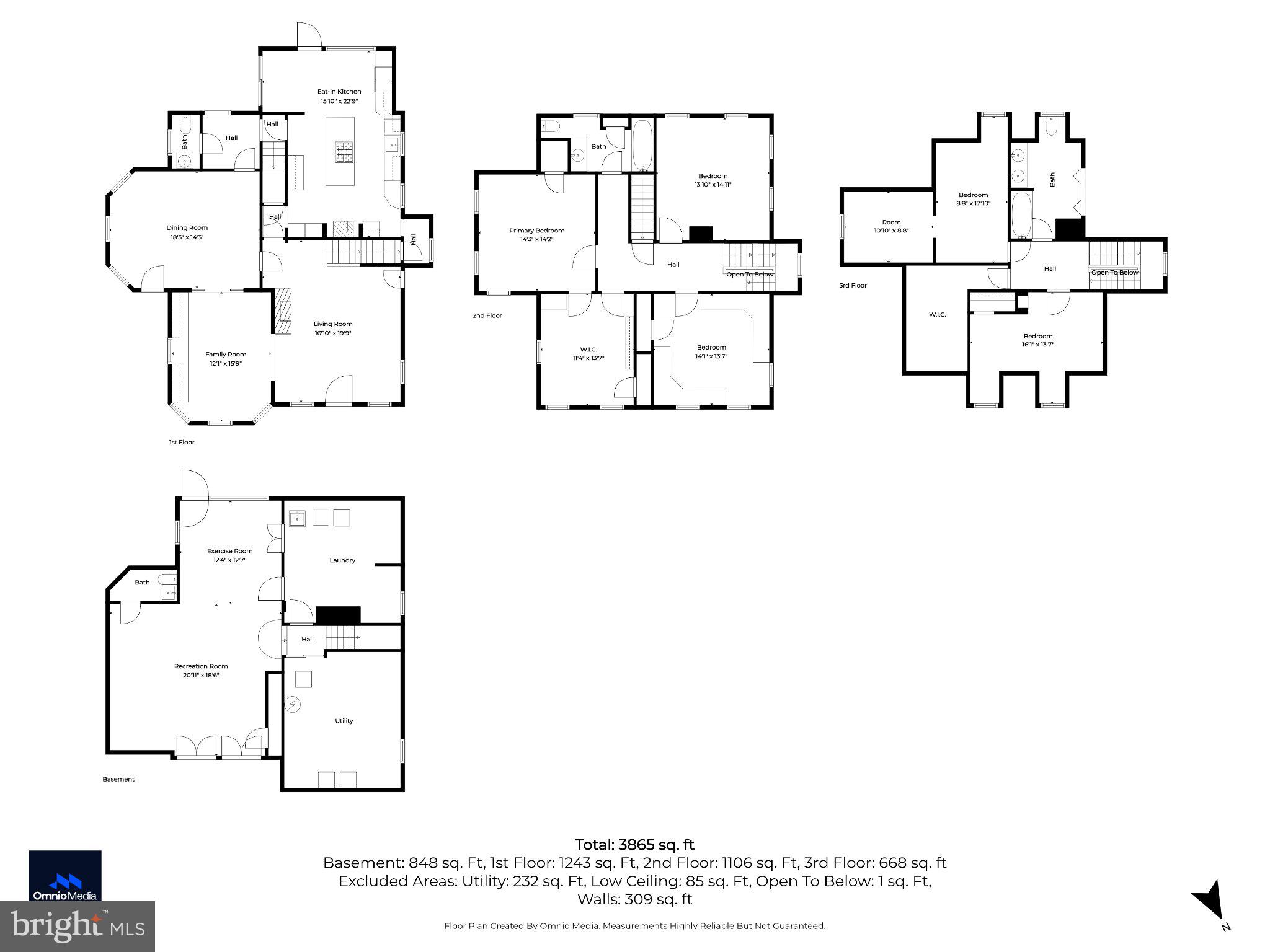 605 West Joppa Road Towson, MD 21204 - Photo 98 of 98 Spacious multi-level floor plan layout.