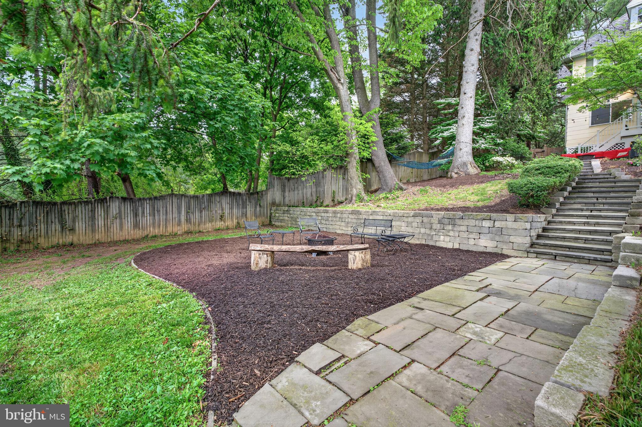 605 West Joppa Road Towson, MD 21204 - Photo 90 of 98 Serene backyard fire pit retreat.