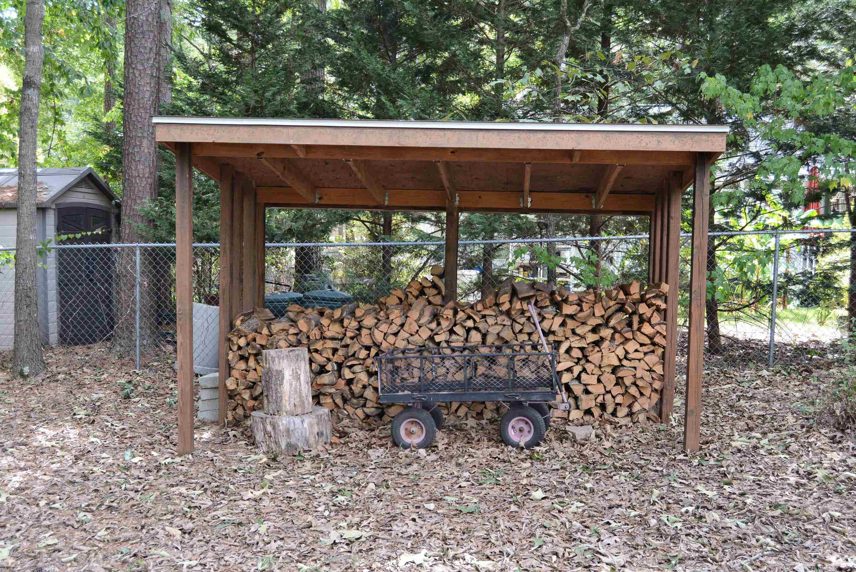 7409 Peppercorn Court Raleigh, NC 27613 - Photo 40 of 47 Shelter for Wood Storage & Lawn Equipment