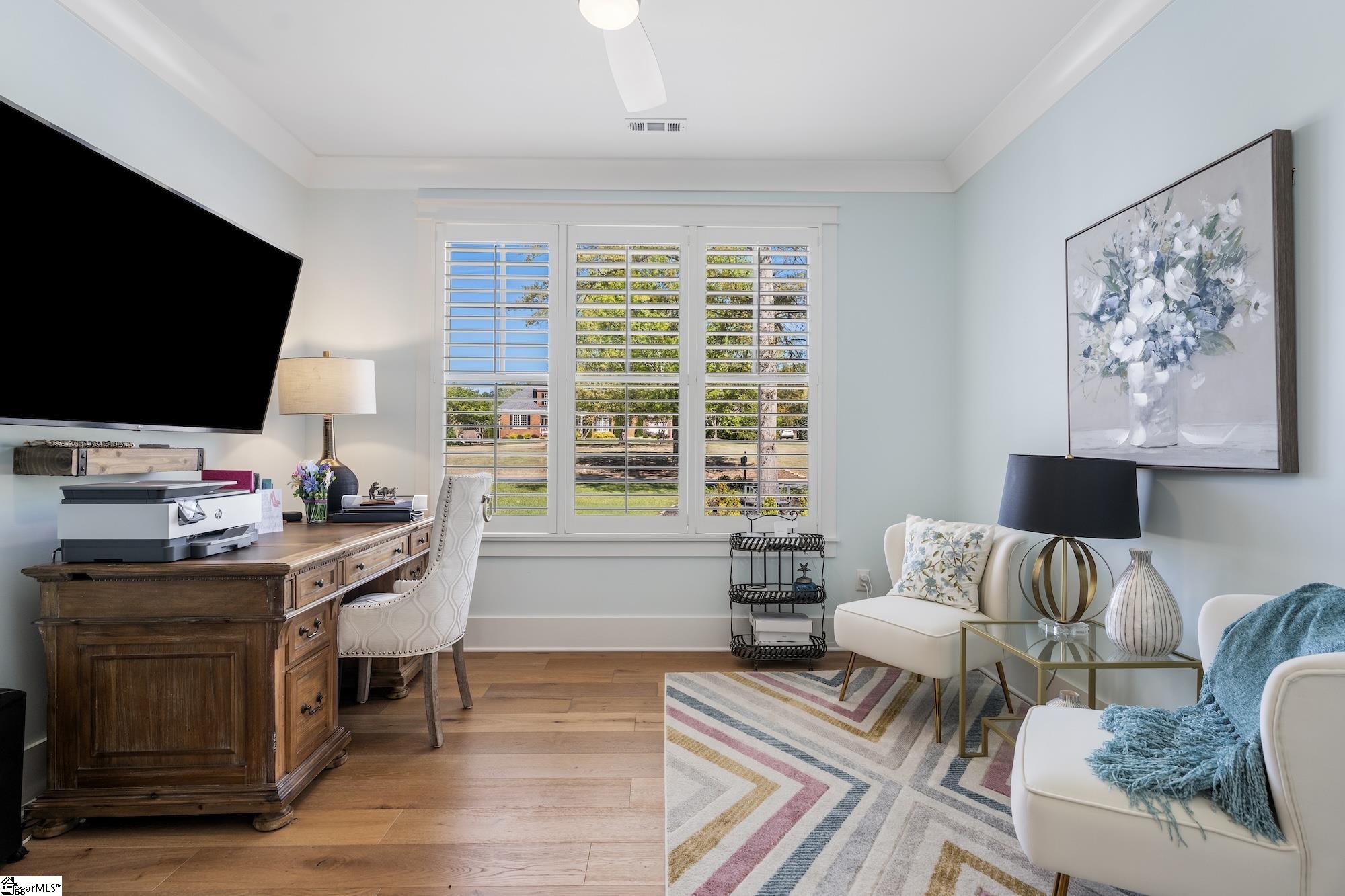 158 Tully Drive Anderson, SC 29621 - Photo 26 of 49 Main Level with wood floors and plantation shutters