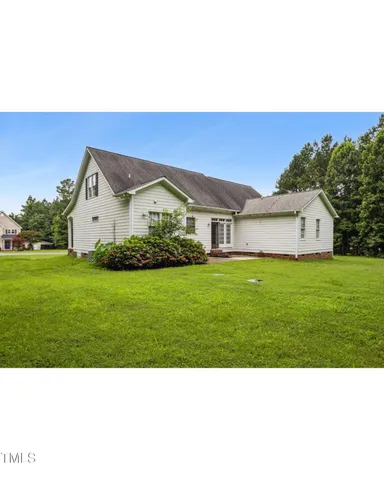 a open area with a yard