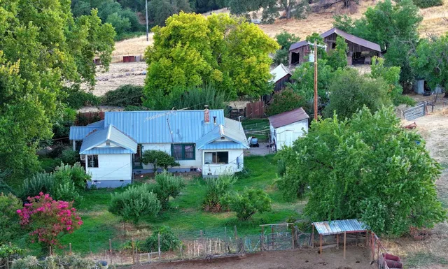 a aerial view of a house