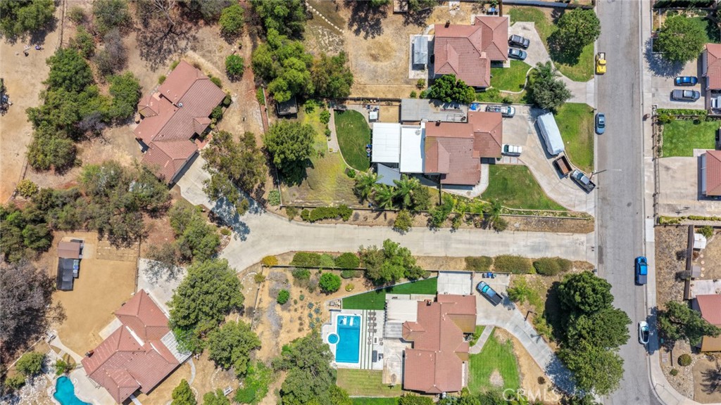 6773 Sunnyvale Drive Riverside, CA 92505 - Photo 31 of 34 Aerial view showing shared driveway to street