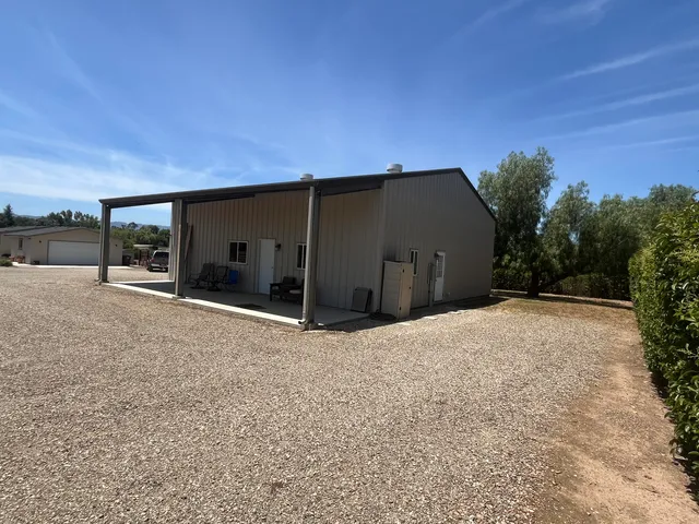 a backyard of a house