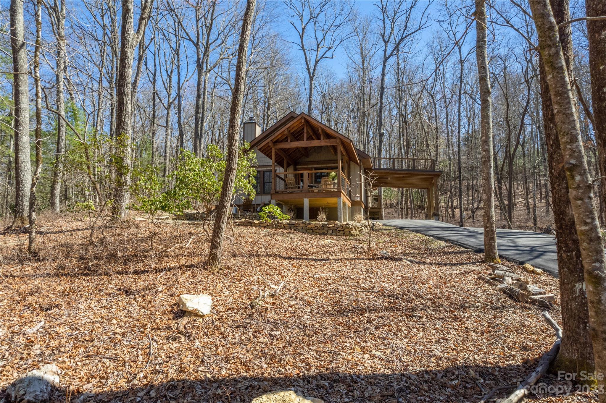 853 Cardinal Road Brevard, NC 28712 - Photo 26 of 28 a backyard of a house with lots of green space