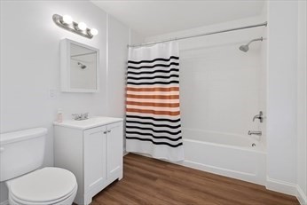 71 Davison Street, Unit 1 Boston, MA 02136 - Photo 5 of 6 a bathroom with a sink a toilet and shower