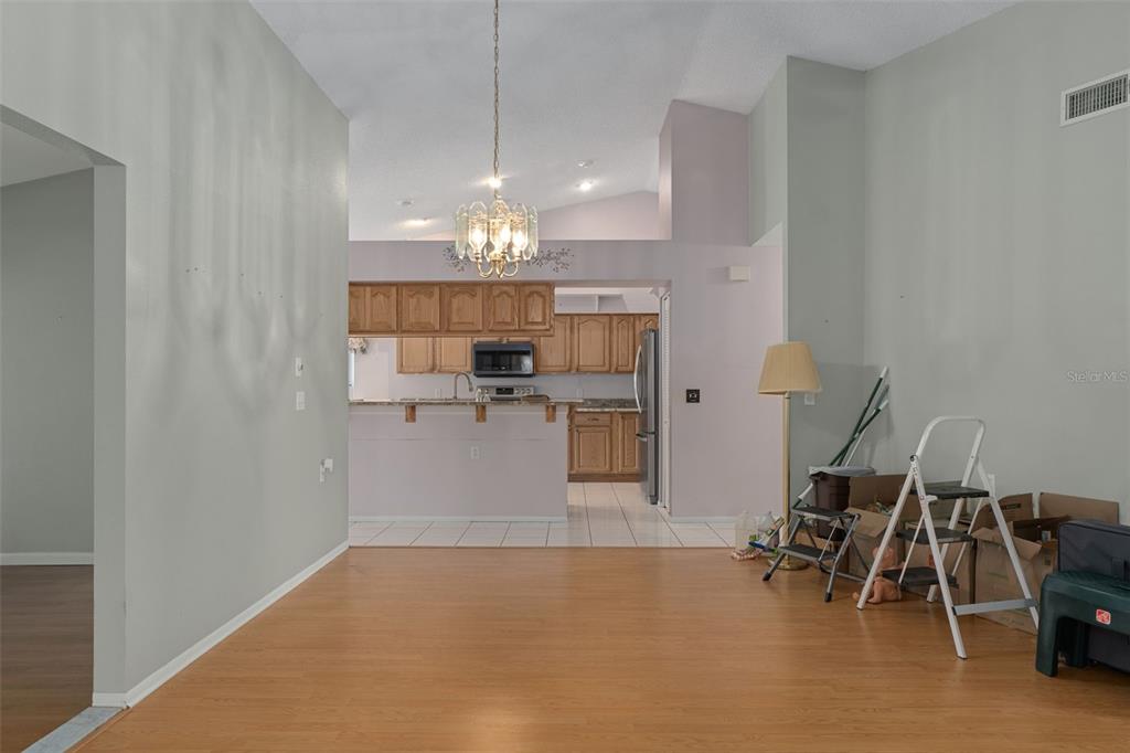 2321 Terrace View Lane Spring Hill, FL 34606 - Photo 10 of 41 a view of kitchen and chandelier