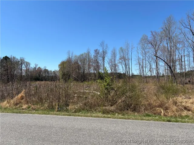 a view of a yard with wooden fence