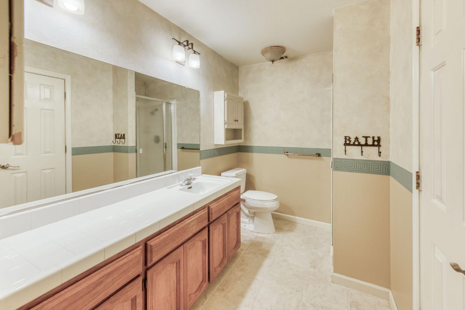 16036 South Del Rey Avenue Kingsburg, CA 93631 - Photo 35 of 64 a bathroom with a sink a toilet and shower