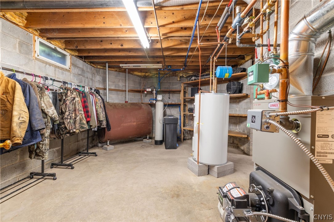 2971 Amber Road Marcellus, NY 13110 - Photo 44 of 50 Oil heat, hot water heater, boiler and block found