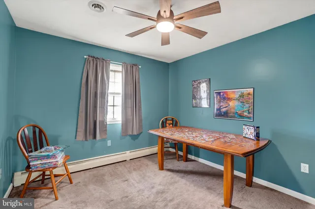 a room with furniture and windows