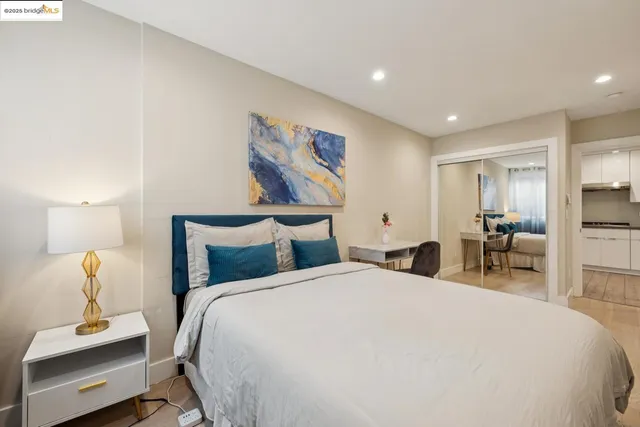 a view of a city street from a balcony