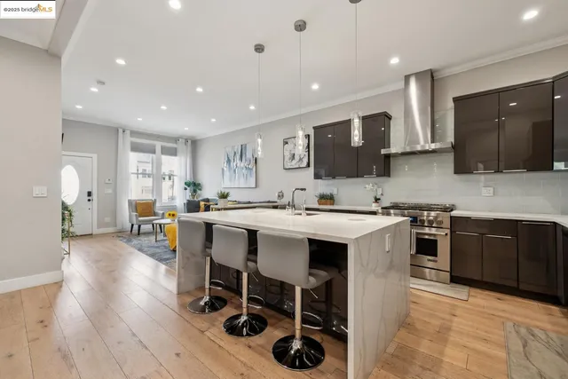 a bedroom with a bed and a chair