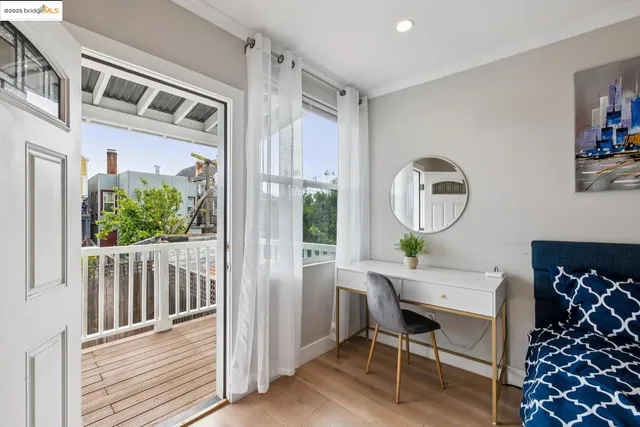 a bedroom with furniture and a couch