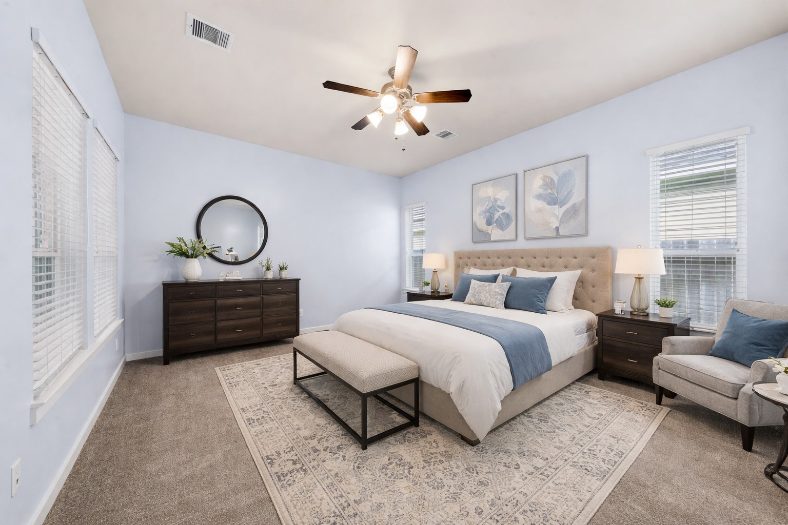 17019 Seminole Ridge Drive Cypress, TX 77433 - Photo 5 of 48 Virtually staged Primary bedroom.
