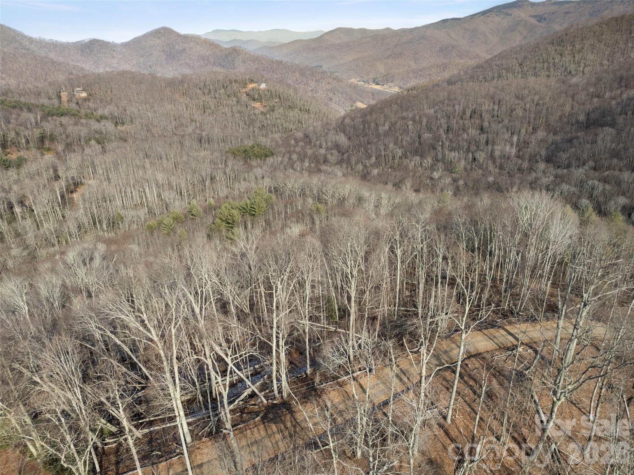 Tbd South Ridgerunner Road Waynesville, NC 28786 - Photo 8 of 8 a view of a dry yard with mountains in the background