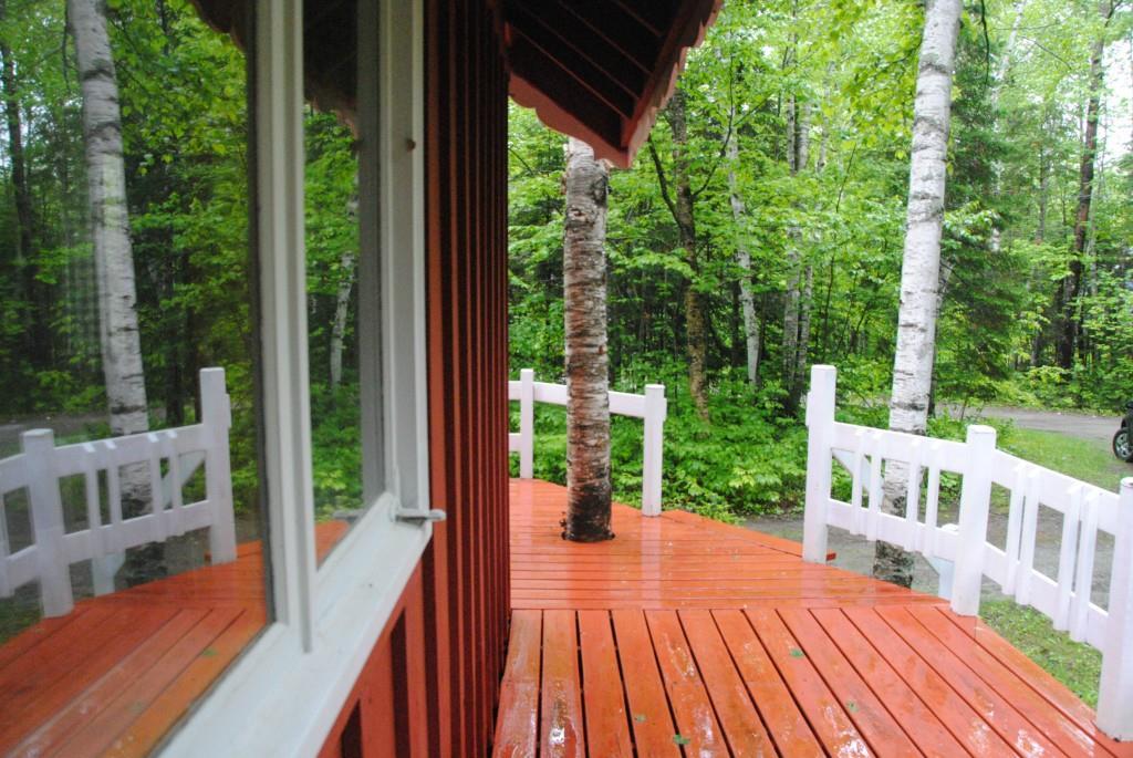 1008 Poplar Stream Road Carrabassett Valley, ME 04947 - Photo 5 of 23 Side deck - entry to camp.