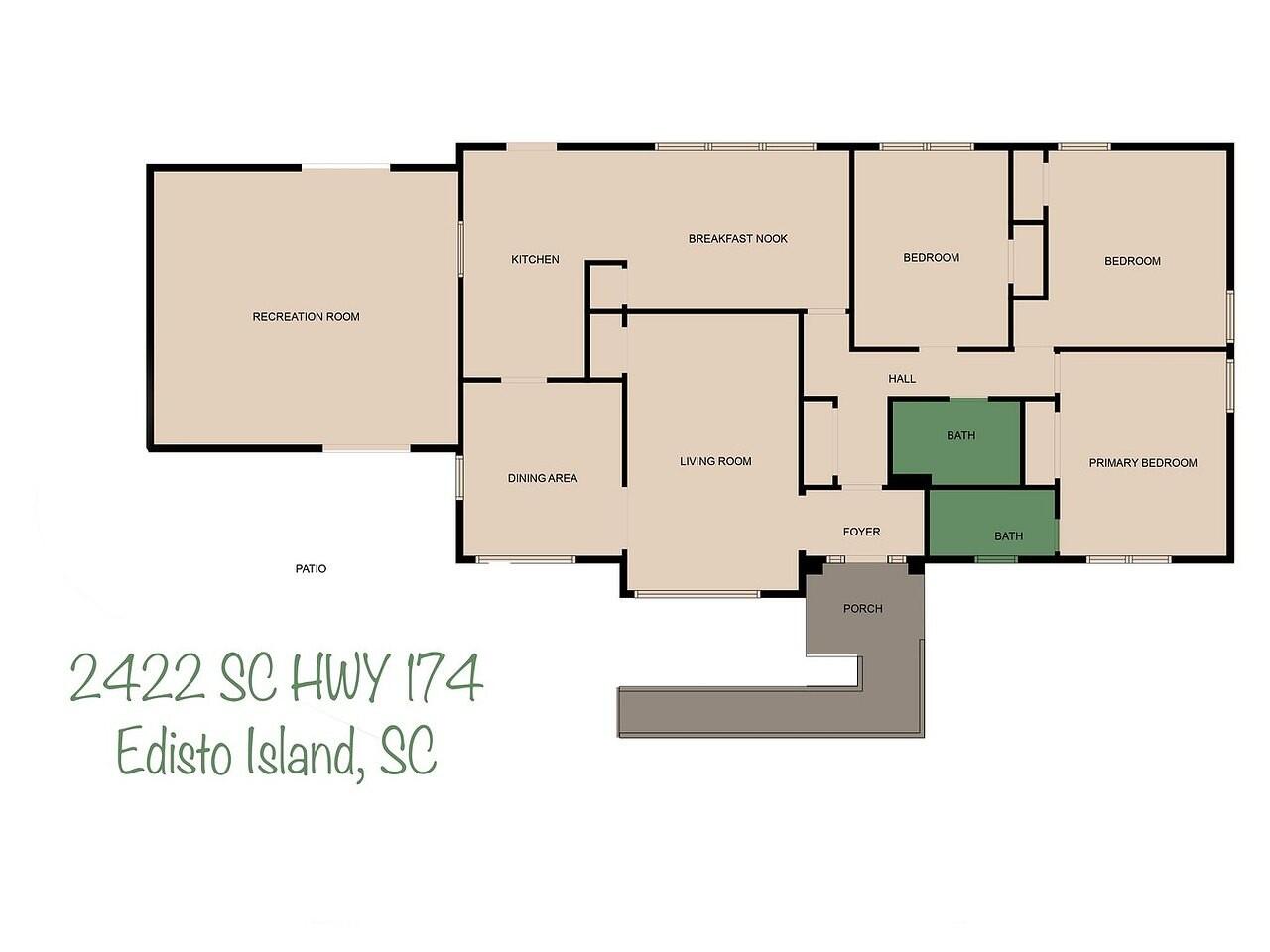 2422 Highway 174 Edisto Island, SC 29438 - Photo 44 of 44 FLOORPLAN