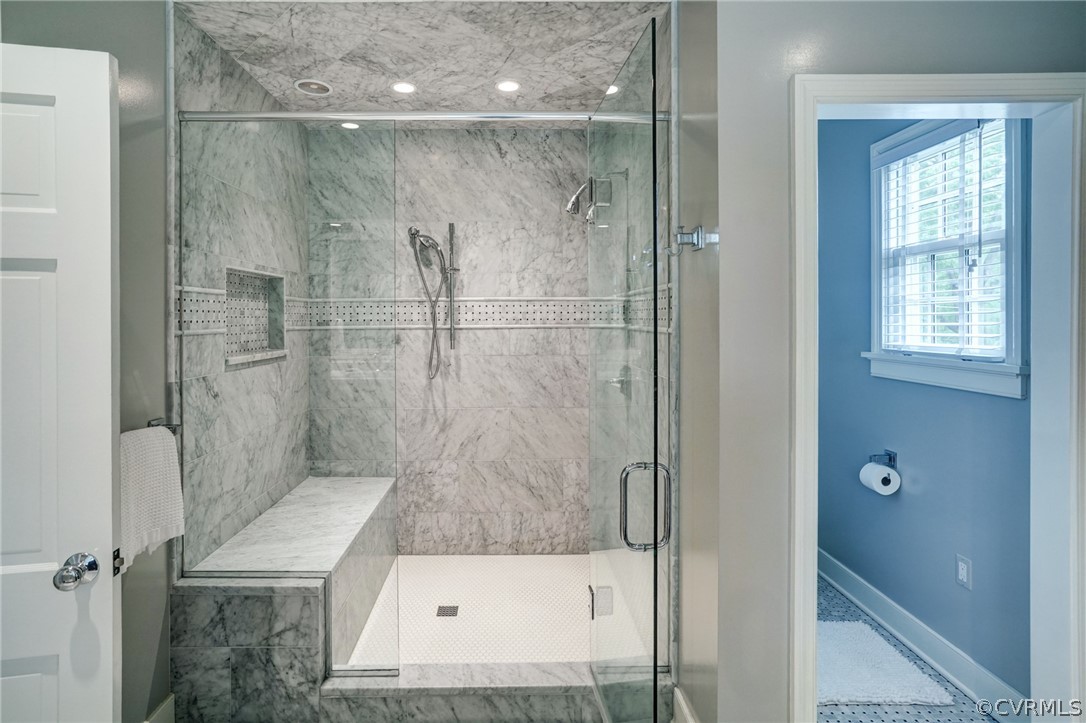 115 South Wilton Road Richmond, VA 23226 - Photo 24 of 33 a bathroom with a shower and a sink