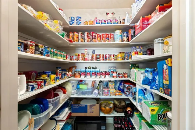 a view of a walk in closet