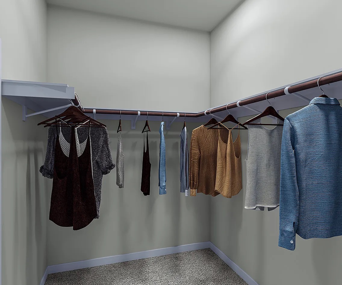 1141 Willie Rnch Way Leander, TX 78641 - Photo 9 of 21 Ample hanging space and storage shelving define this well-appointed walk-in closet.