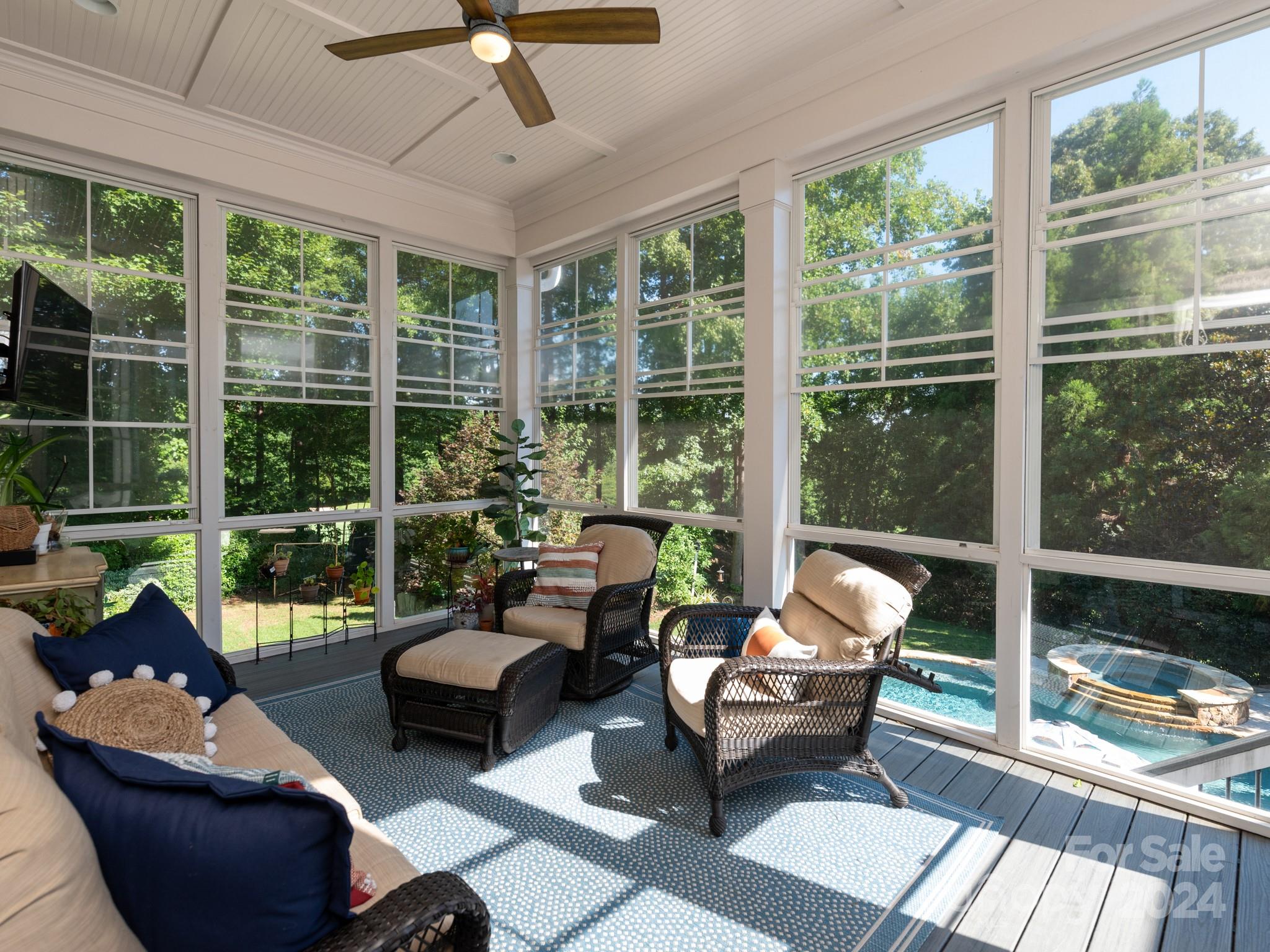 238 Horton Grove Road Fort Mill, SC 29715 - Photo 4 of 47 a living room with furniture and a large window with garden view