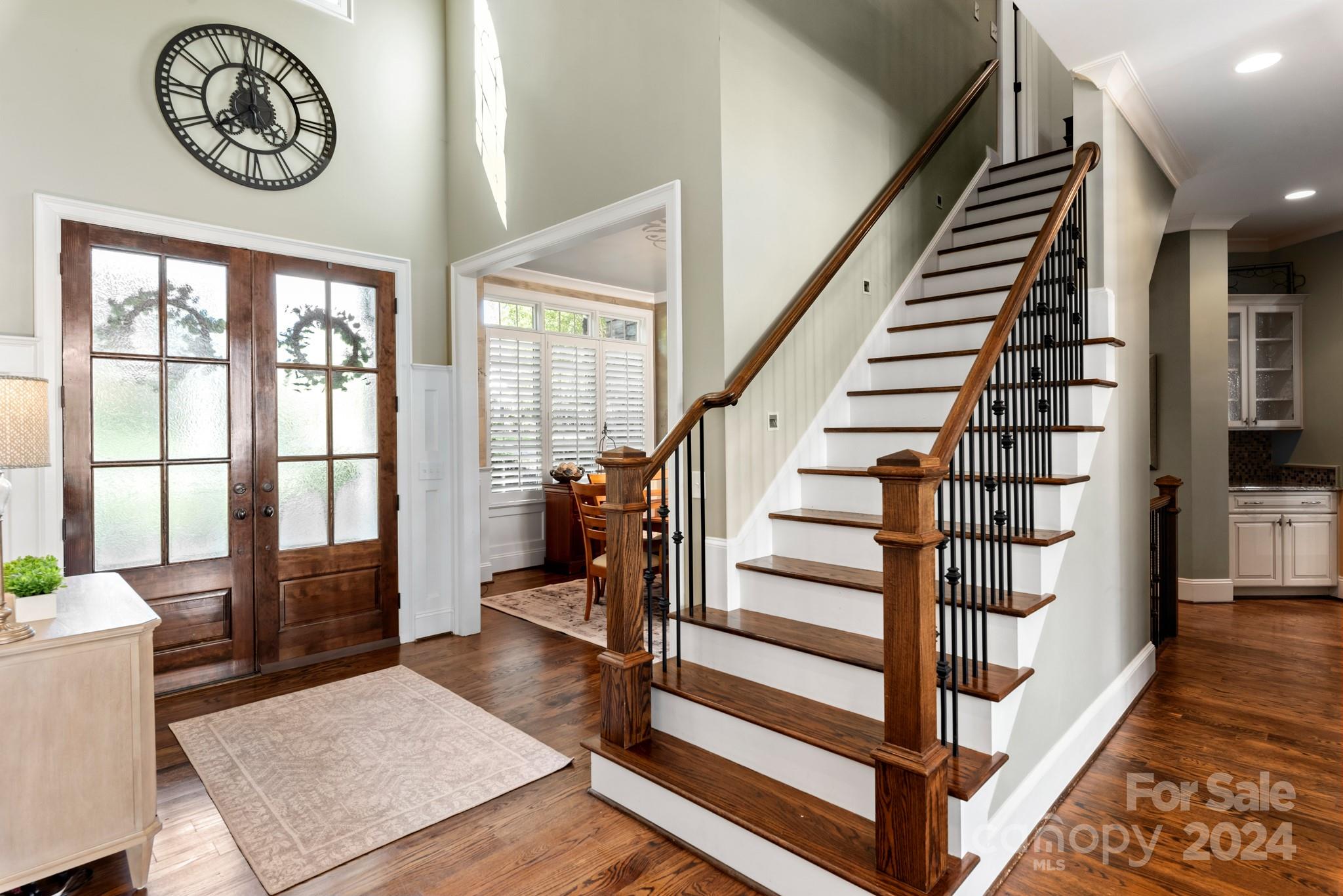 238 Horton Grove Road Fort Mill, SC 29715 - Photo 7 of 47 a view of entryway with stairs and wooden floor