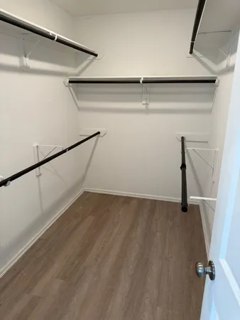 a view of a walk in closet