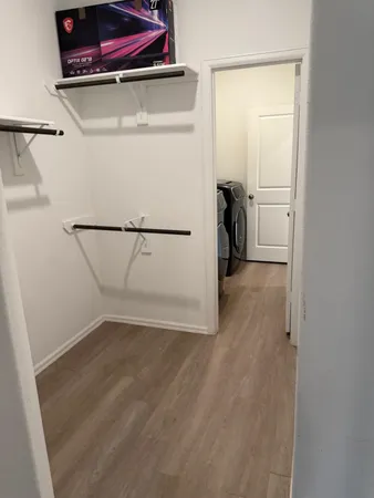 a utility room with washer and dryer