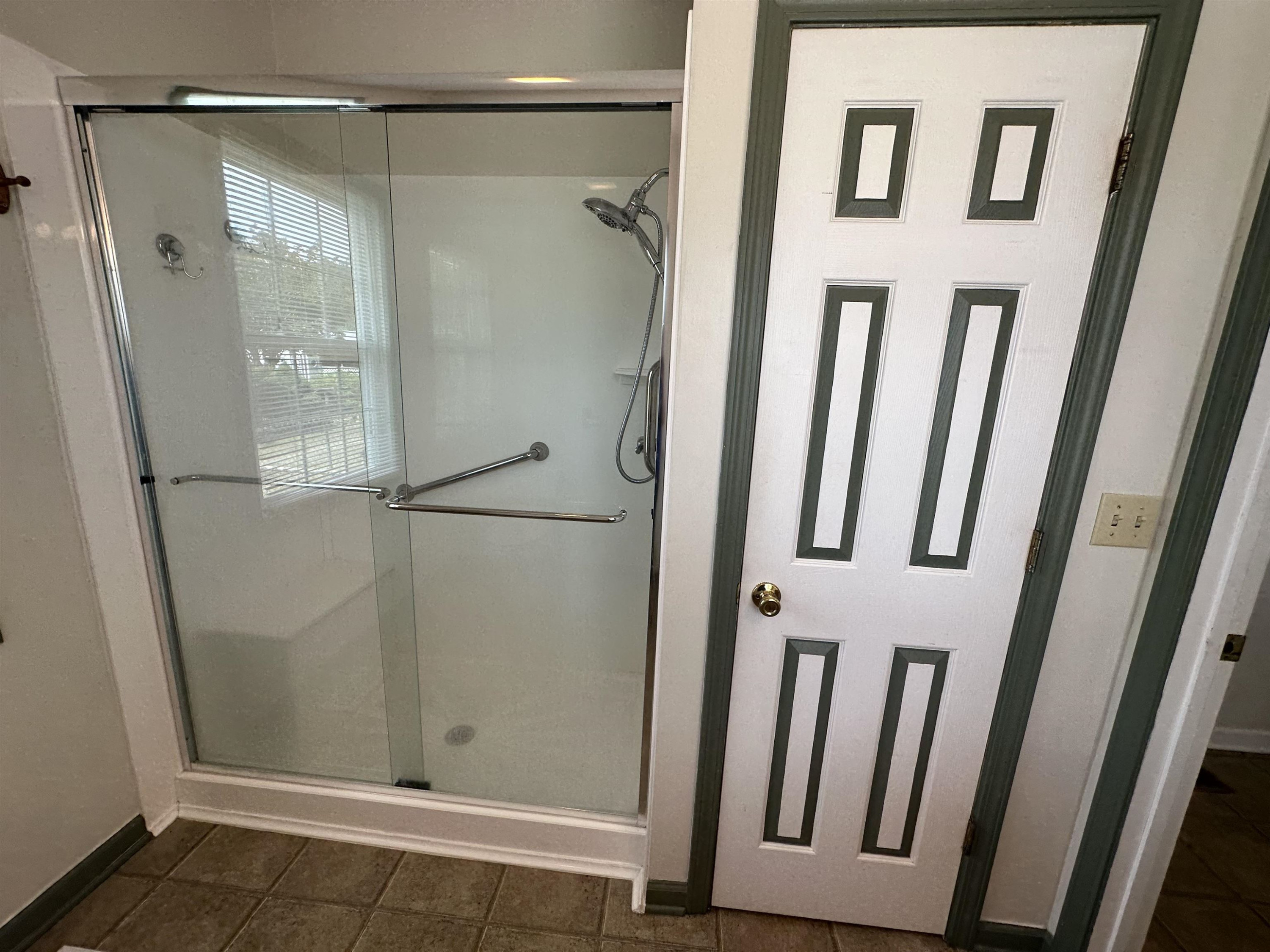 225 Iris Bryant Road Erwin, NC 28339 - Photo 8 of 18 Walk-in shower with spacious linen closet Bathroom