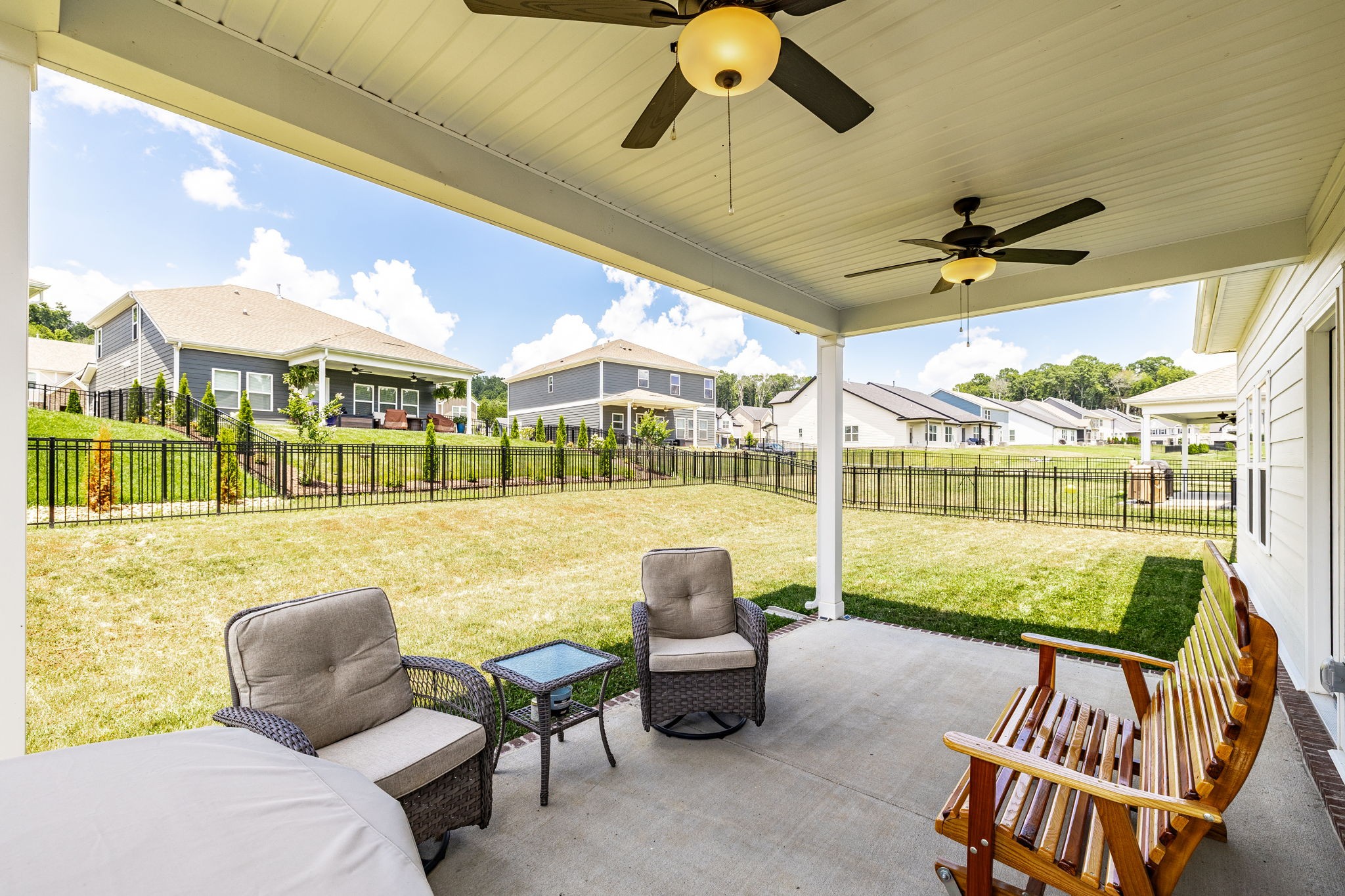 137 Cavalcade Loop Gallatin, TN 37066 - Photo 50 of 57 a balcony with furniture and garden view