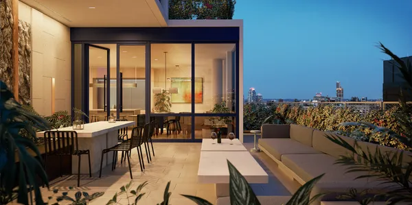 a bathroom with a bathtub and a sink