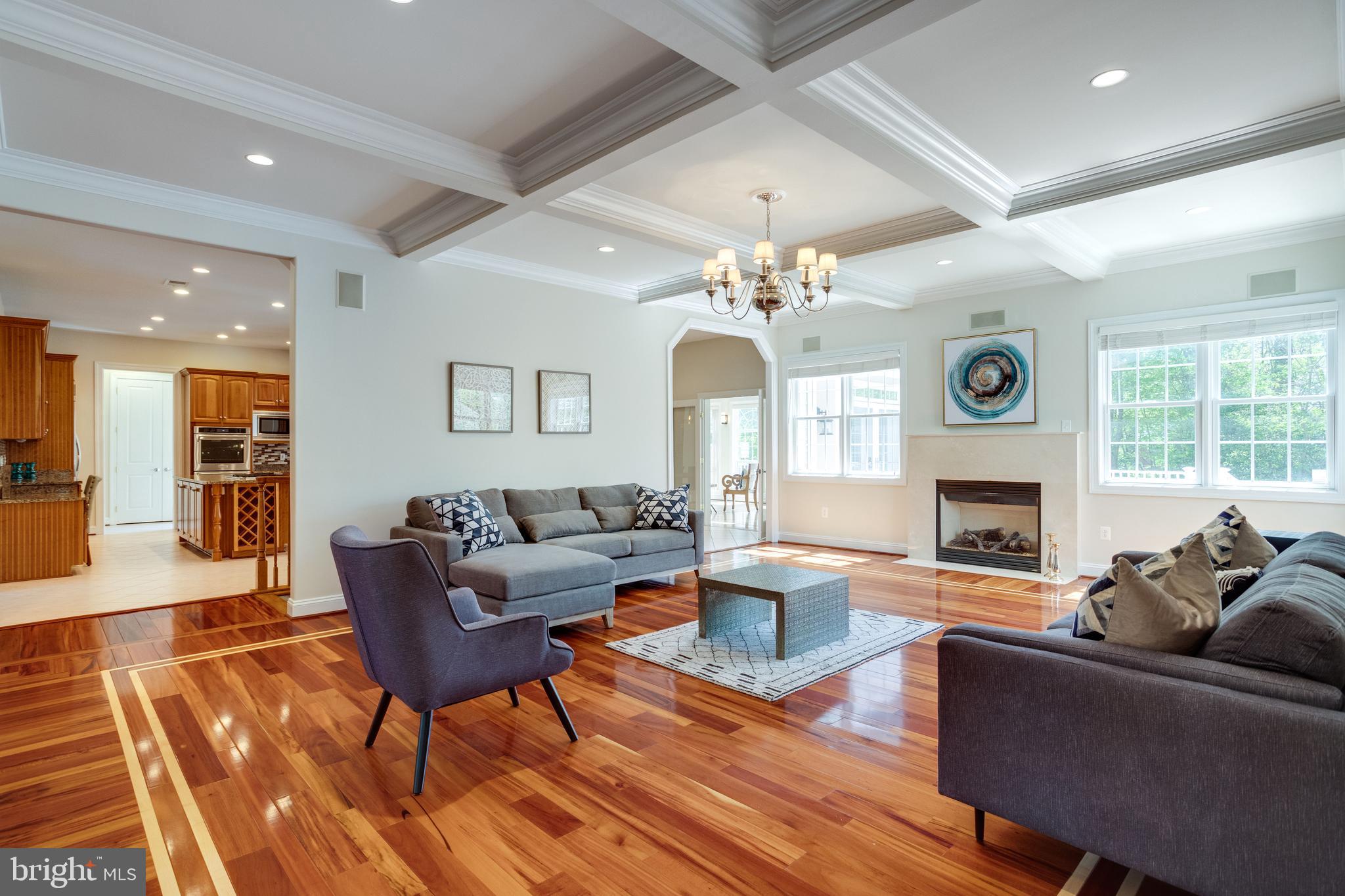 7111 Granberry Way Springfield, VA 22151 - Photo 11 of 84 Coffered ceilings add interest and impress
