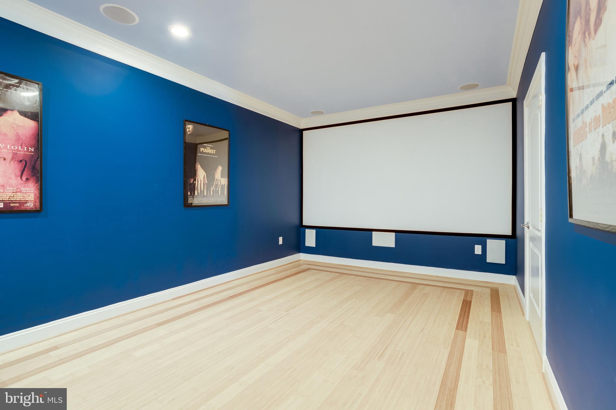 7111 Granberry Way Springfield, VA 22151 - Photo 69 of 84 Media room with overhead projector and 8' screen!