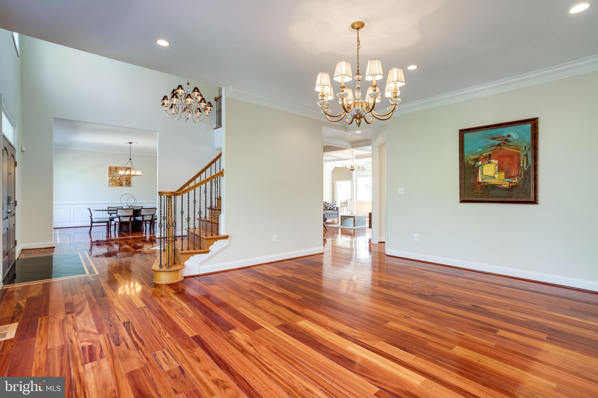7111 Granberry Way Springfield, VA 22151 - Photo 10 of 84 Custom wideplank Brazilian Cherry floor throughout