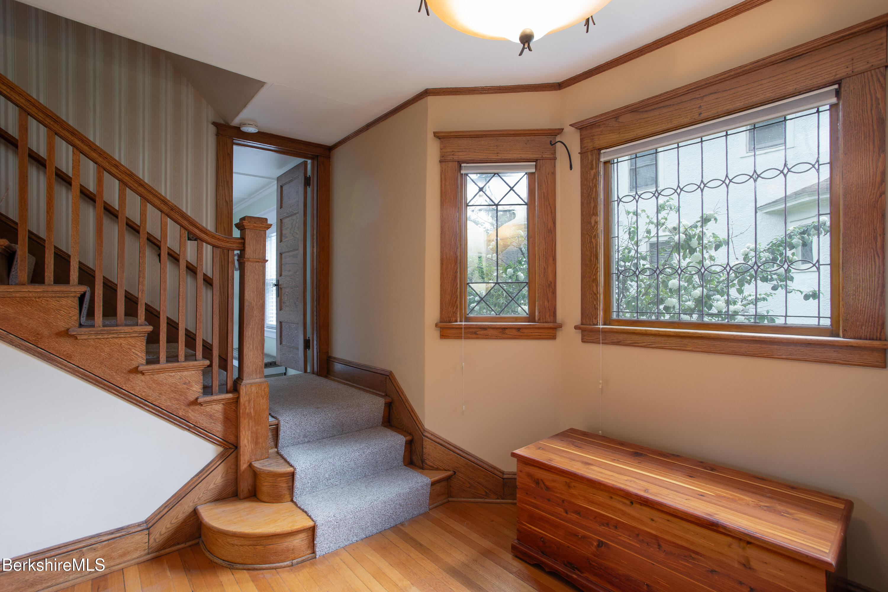 81 Northumberland Road Pittsfield, MA 01201 - Photo 12 of 40 Lead glass windows in the foyer