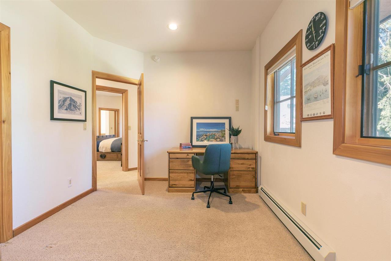 1722 Grouse Ridge Road Truckee, CA 96161 - Photo 14 of 21 a view of a workspace with furniture and a window