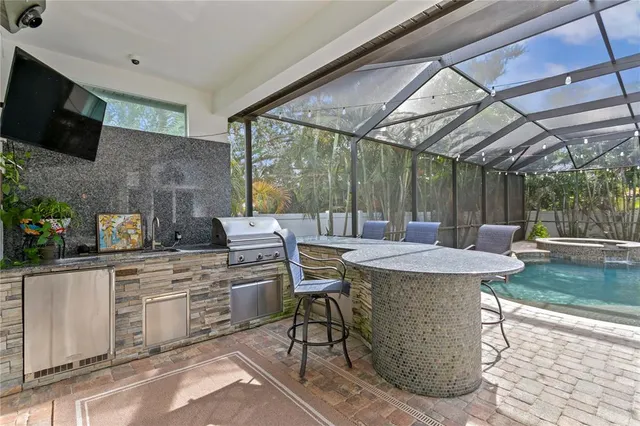 a backyard of a house