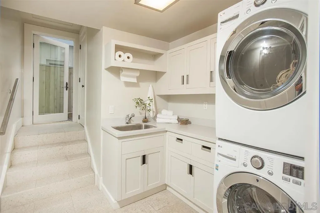 153 5th Street Encinitas, CA 92024 - Photo 25 of 25 a view of a kitchen with washer and dryer