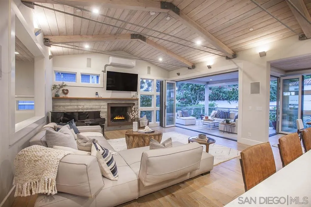 153 5th Street Encinitas, CA 92024 - Photo 9 of 25 a living room with furniture fireplace and flat screen tv