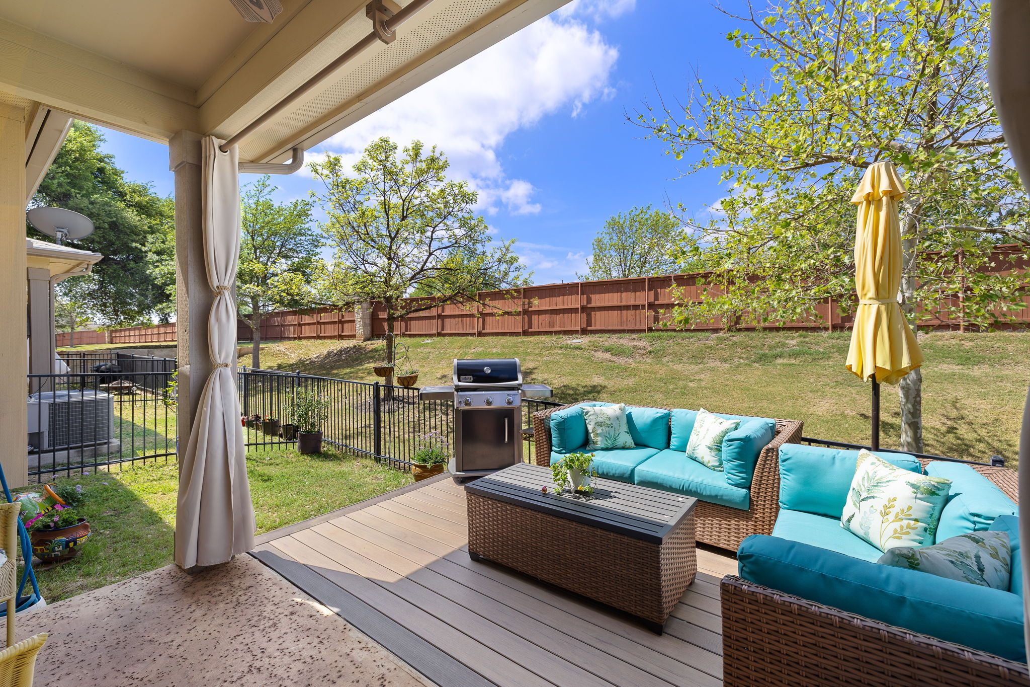 14001 Avery Ranch Boulevard, Unit 1703 Austin, TX 78717 - Photo 25 of 34 Back Deck and Yard