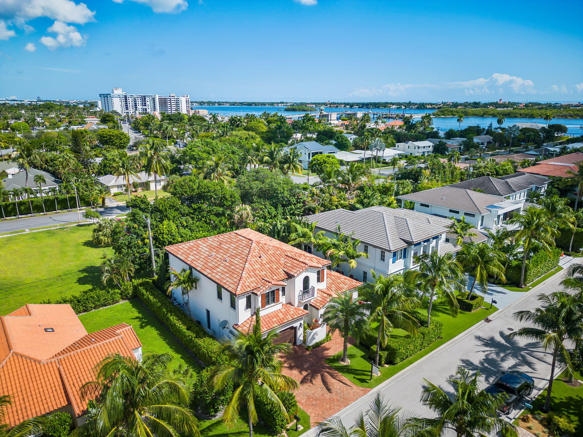 249 Edmor Road West Palm Beach, FL 33405 - Photo 44 of 49 an aerial view of a house with a garden