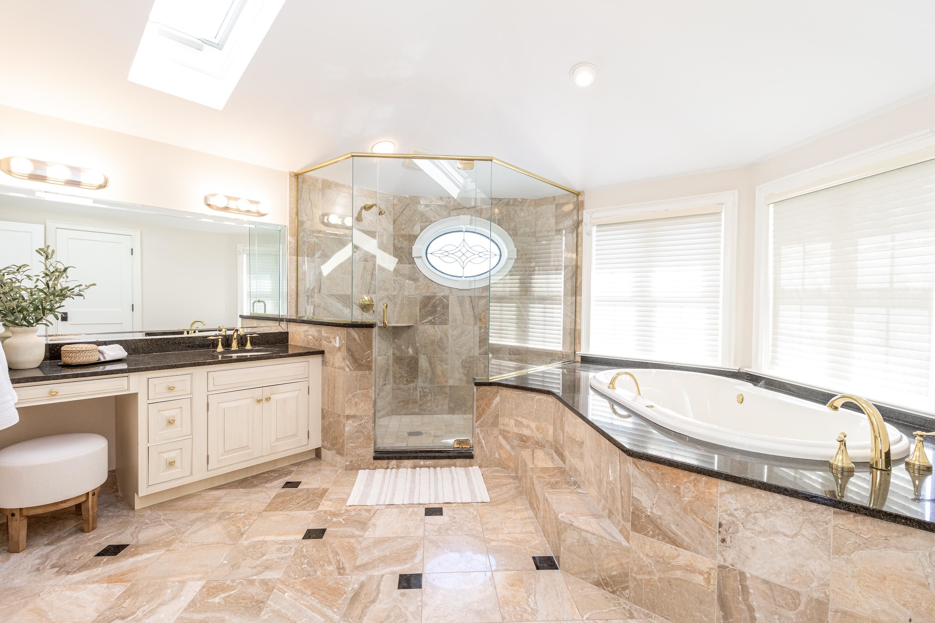 153 76th Street Avalon, NJ 08202 - Photo 30 of 33 a bathroom with a sink a toilet and a mirror
