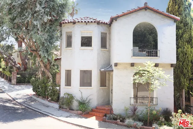 a front view of a house