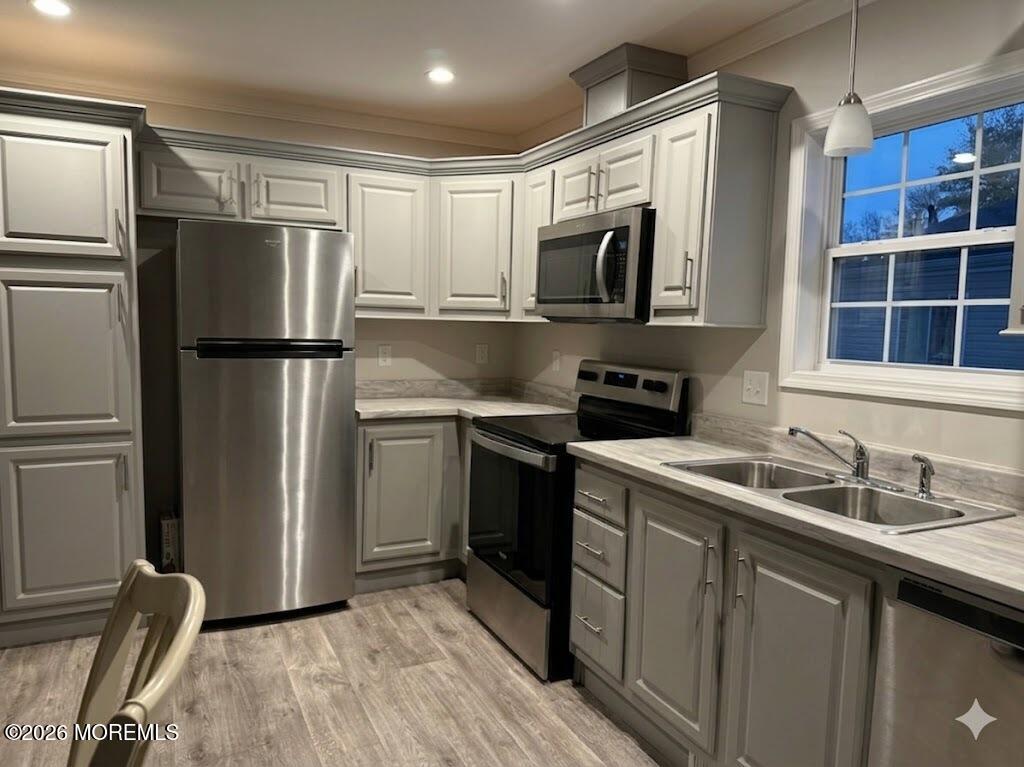 10 Muskrat Place Whiting, NJ 08759 - Photo 4 of 18 a kitchen with stainless steel appliances a refrigerator sink and microwave